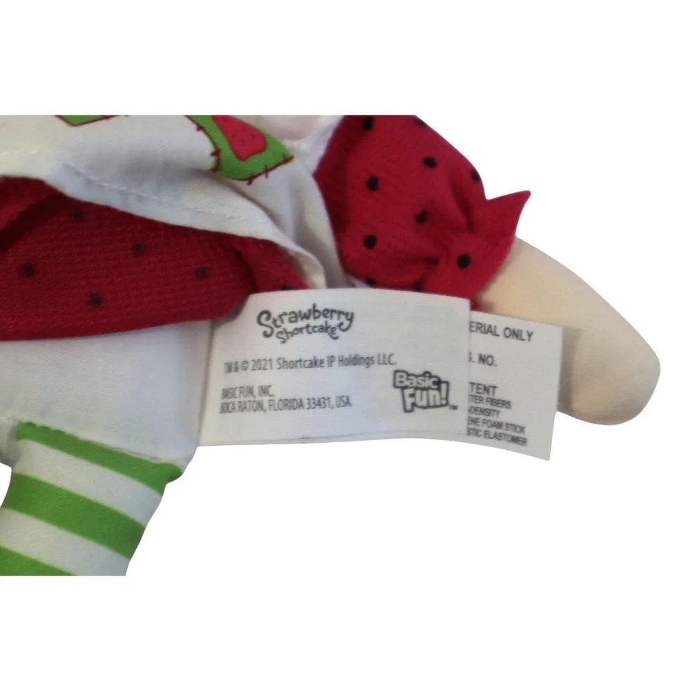 Strawberry Shortcake Rag Doll Basic Fun Plush Pink Hat Polka Dot Dress 2021